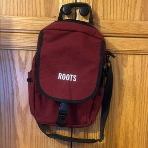 Roots Maroon Messenger Bag
